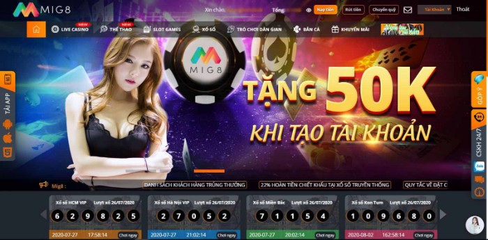 Mig8 uy tín nhất Châu Á - Thương hiệu uy tín hợp pháp 