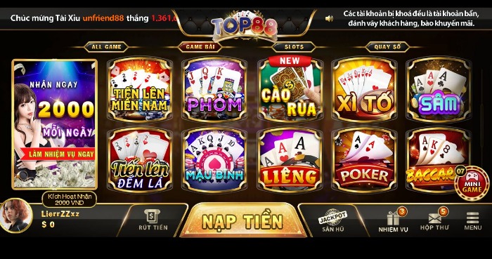 Giới thiệu cổng game Top88 tới cược thủ