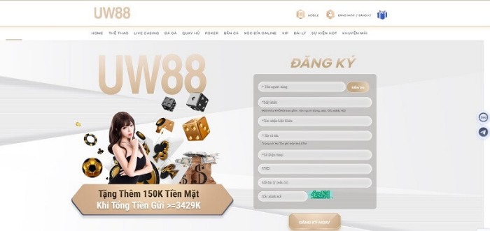 Hướng dẫn cách đăng ký UW88 siêu nhanh và hiệu quả