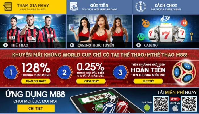 M88gin - Sân chơi cá cược mang đẳng cấp quốc tế